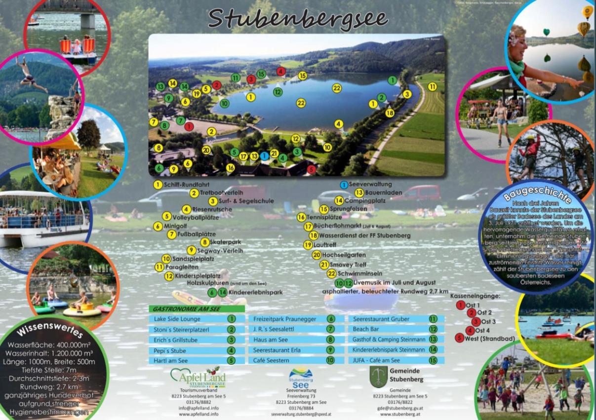 Zwei Schlafzimmer Ferienapartment Anna Am Stubenbergsee Inklusive Vier E-Bikes Esterno foto